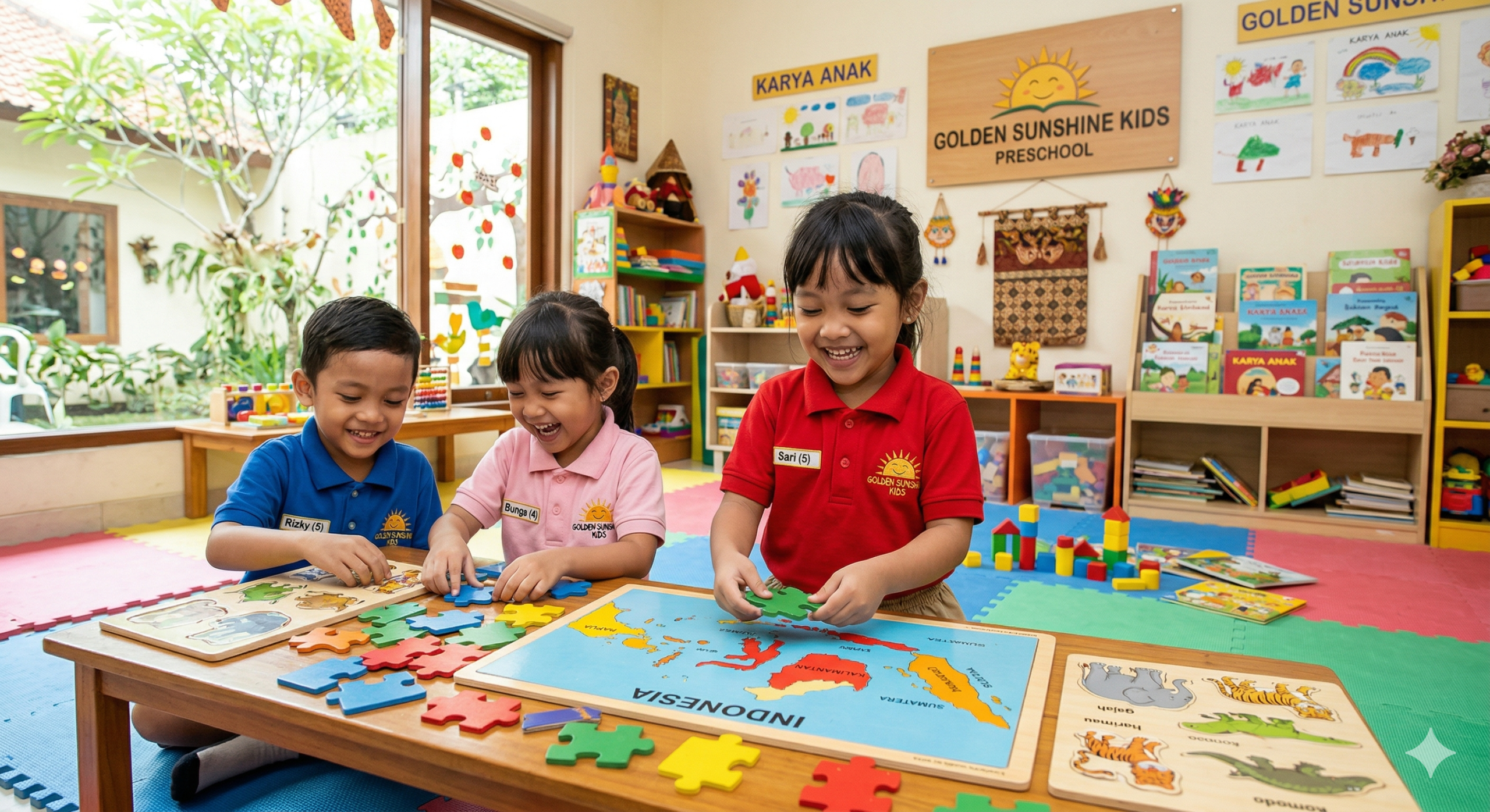 anak bermain puzzle untuk kecerdasan anak usia dini
