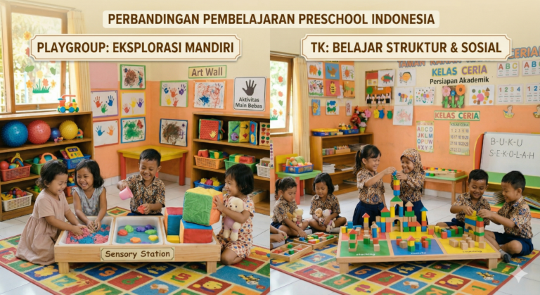 perbedaan playgroup dan TK