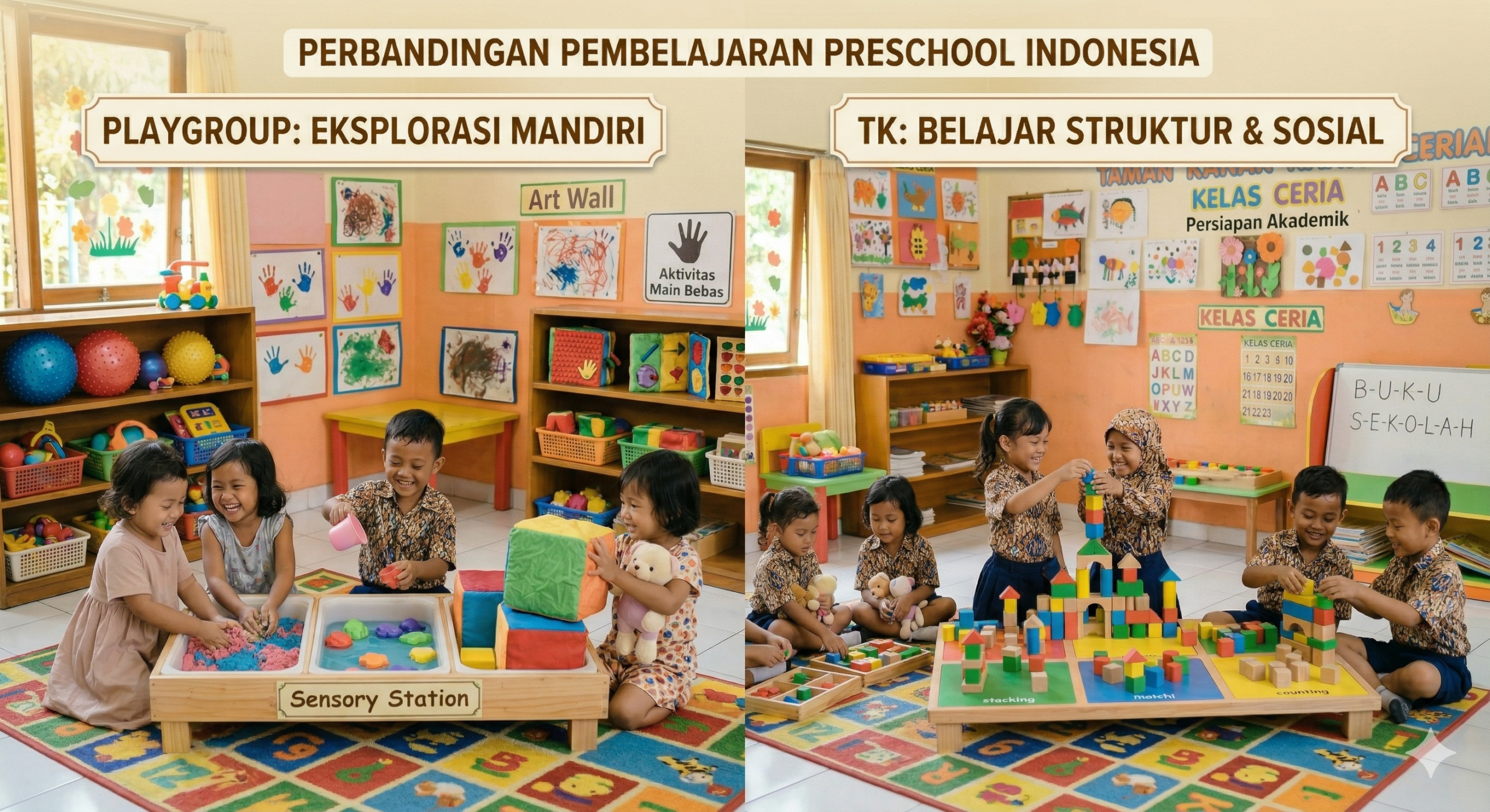 perbedaan playgroup dan TK